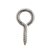 HAMPTON 3/16 in. D X 1-5/8 in. L Polished Stainless Steel Screw Eye 60 lb. cap. 02-3468-801